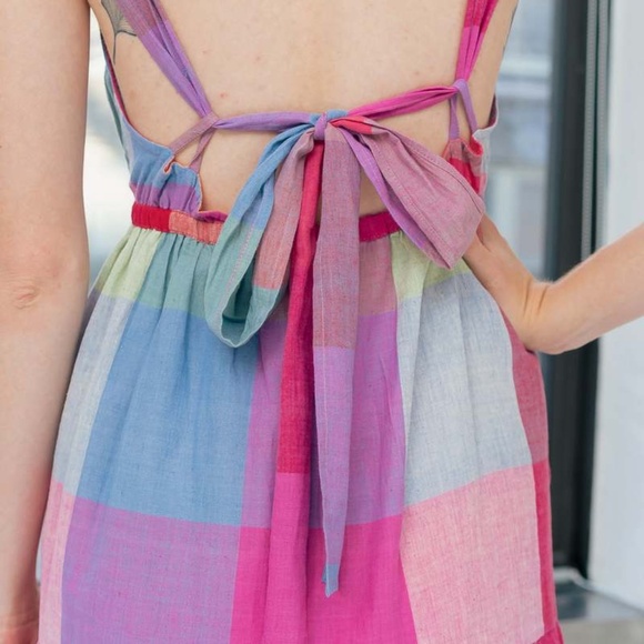 Rujuta Sheth Gema Tier dress in Prism Chex - M - Picture 3 of 7